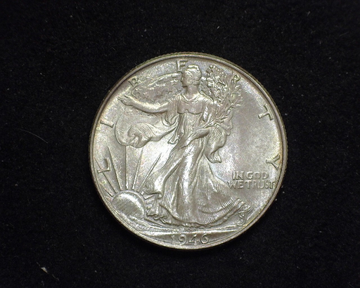 HS&C: 1946 Half Dollar Walking Liberty BU Gem! Coin