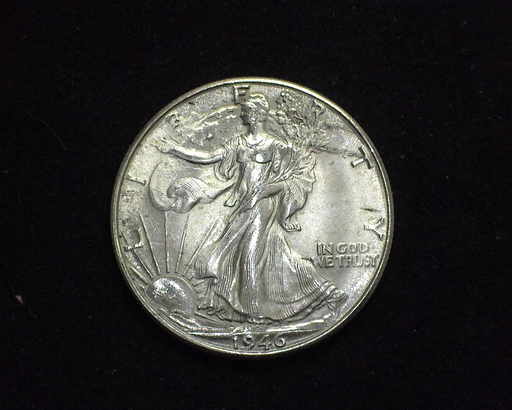 HS&C: 1946 D Half Dollar Walking Liberty BU Gem! Coin