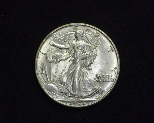 HS&C: 1946 S Half Dollar Walking Liberty BU, MS-63 Coin