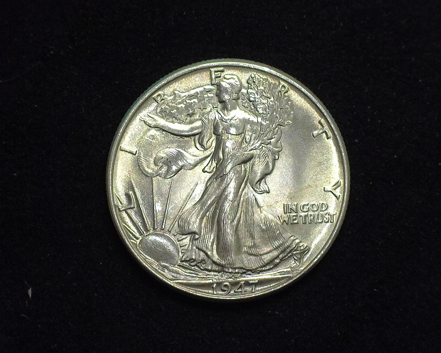 HS&C: 1947 Half Dollar Walking Liberty BU, MS-64 Coin