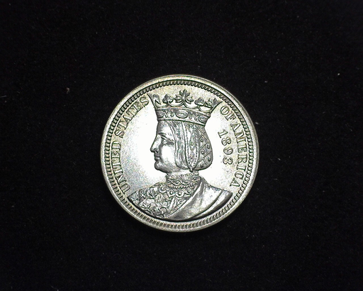 HS&C: 1893 Isabella Quarter Commemorative BU, MS-63 Coin