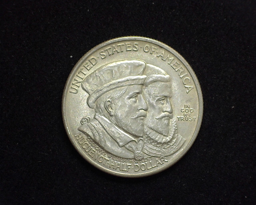 HS&C: 1924 Huguenot Walloon Half Dollar Commemorative BU Choice. Coin