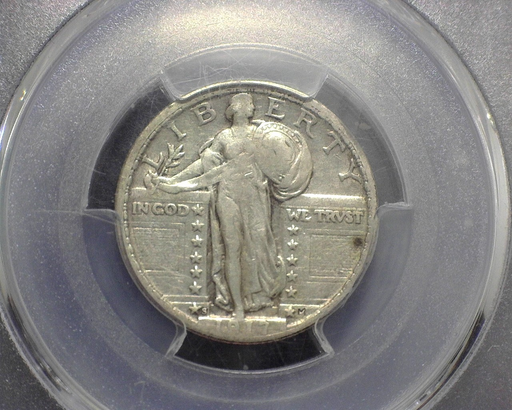HS&C: 1917 S Quarter Standing Liberty PCGS VF-25 Coin