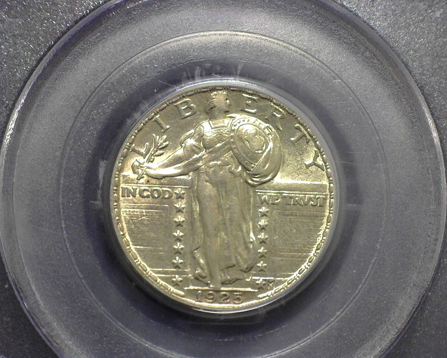 HS&C: 1925 Quarter Standing Liberty PCGS AU-55 Coin