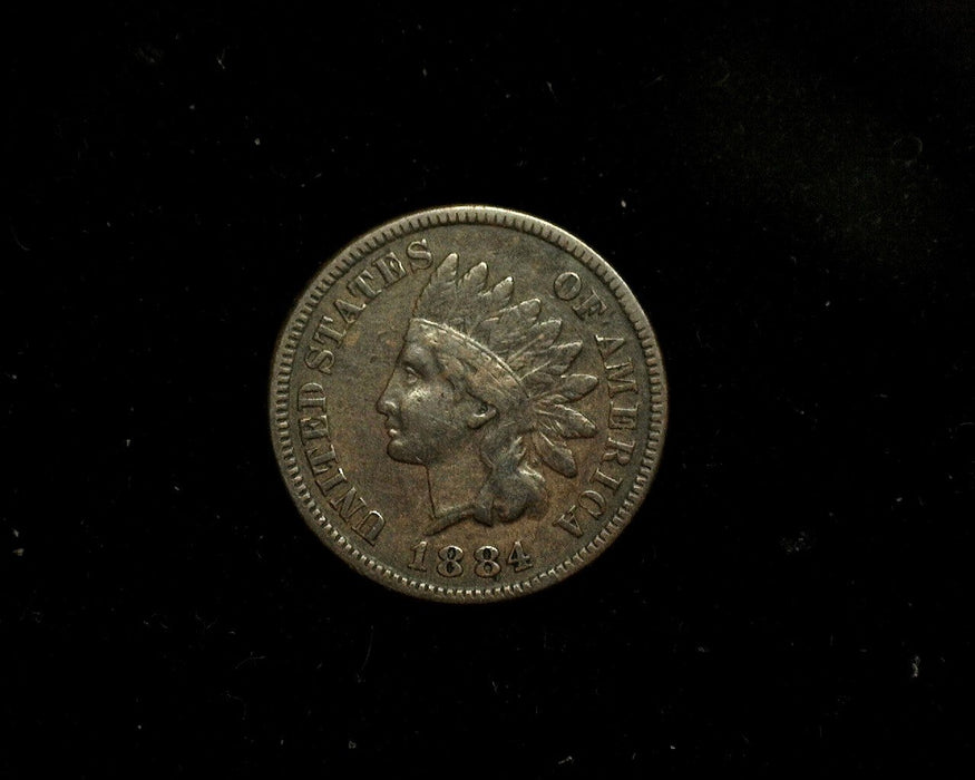HS&C: 1884 Indian Head Cent/Penny F/VF Coin