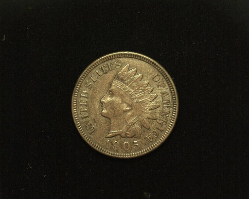HS&C: 1905 Indian Head Cent/Penny AU Coin