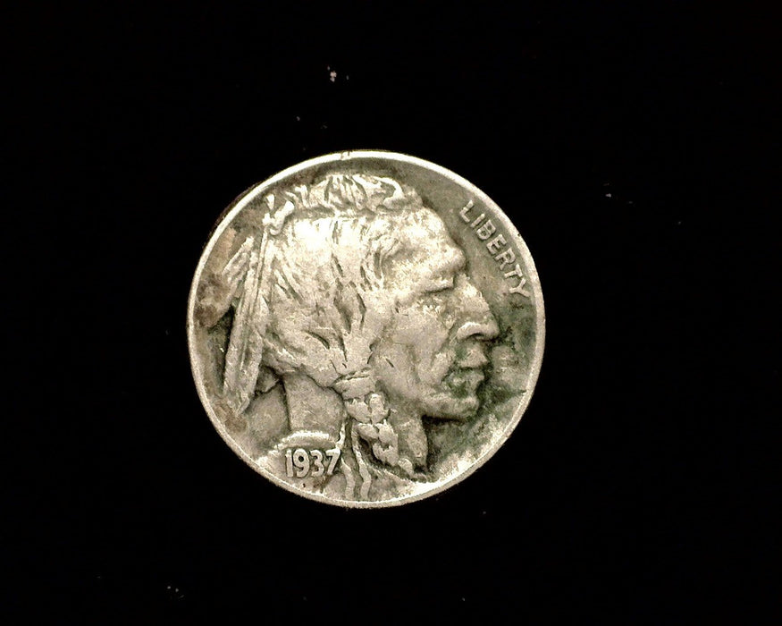HS&C: 1937 P Buffalo Nickel Potty Nickel. Very nice job of this rarely seen coin. Coin
