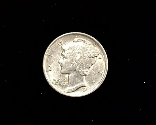 HS&C: 1917 P Mercury Dime AU Coin