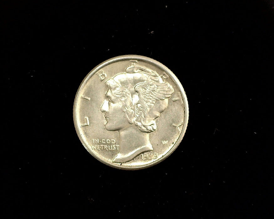 HS&C: 1939 D Mercury Dime BU MS-65 Coin