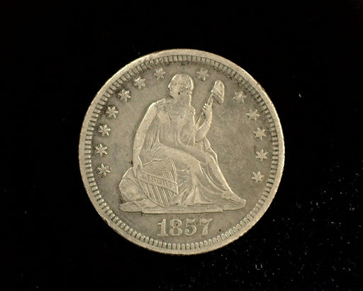 HS&C: 1857 Liberty Seated Quarter VF Coin