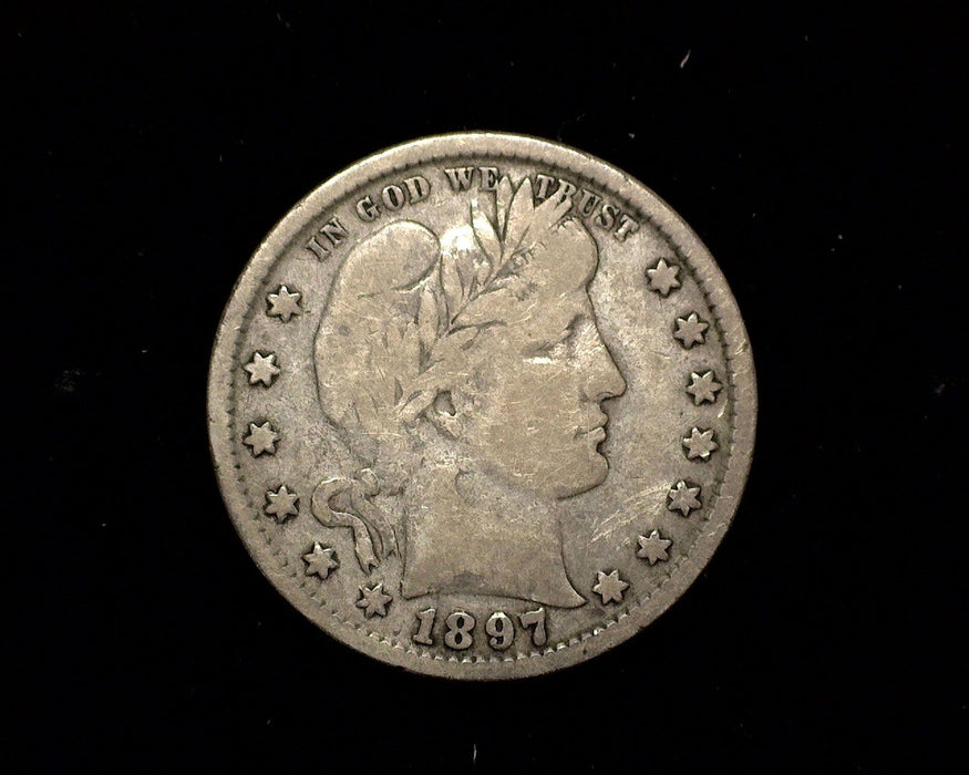 HS&C: 1897 P Barber Quarter F Coin