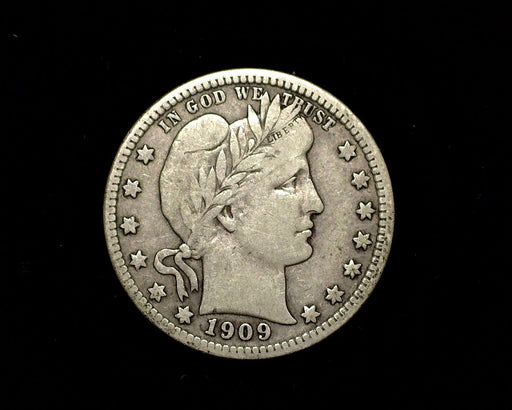 HS&C: 1909 D Barber Quarter F Coin