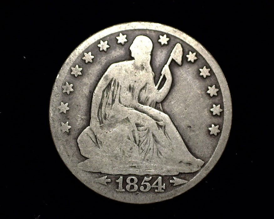1854 O Arrows Liberty Seated Half Dollar G - US Coin