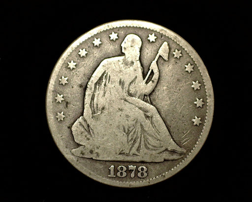 HS&C: 1878 P Liberty Seated Half Dollar G Coin