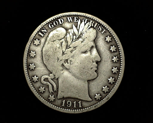 HS&C: 1911 P Barber Half Dollar F Coin