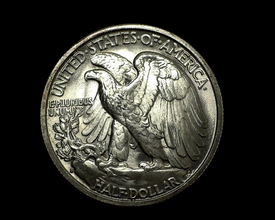 HS&C: 1937 S Walking Liberty Half Dollar BU MS-63 Coin