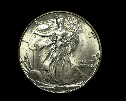 HS&C: 1946 D Walking Liberty Half Dollar BU MS-63 Coin