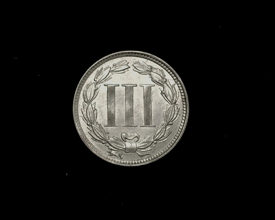 1868 Three Cent Nickel BU - US Coin