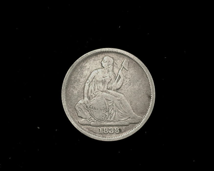 1838 O Liberty Seated Dime F - US Coin