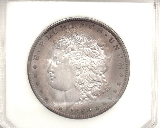 HS&C: 1886 Morgan Dollar PCI - MS-63 Toned. Coin