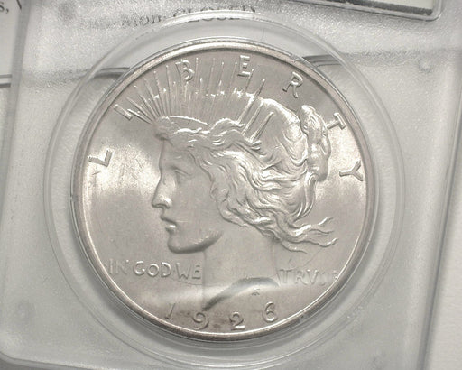 HS&C: 1926 D  Peace Dollar PCGS MS-63  Coin