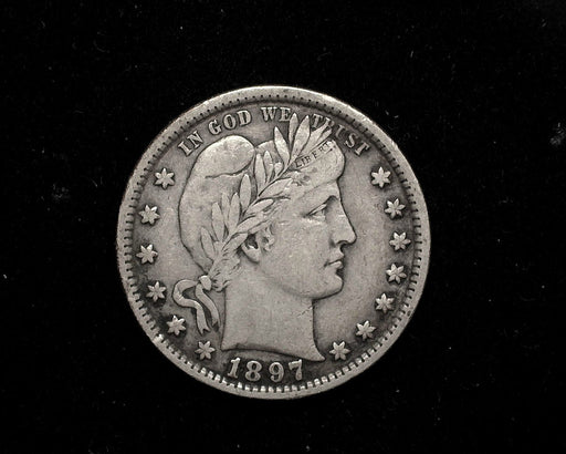 HS&C: 1897   Barber Quarter VF  Coin