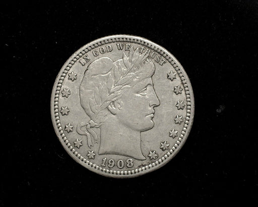 HS&C: 1908 D  Barber Quarter XF  Coin