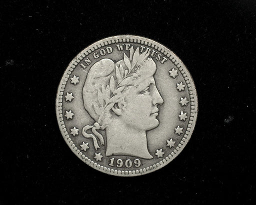 HS&C: 1909   Barber Quarter F  Coin