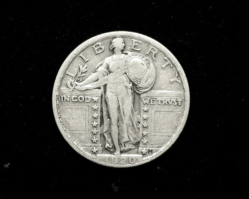 HS&C: 1920   Standing Liberty Quarter F/VF  Coin