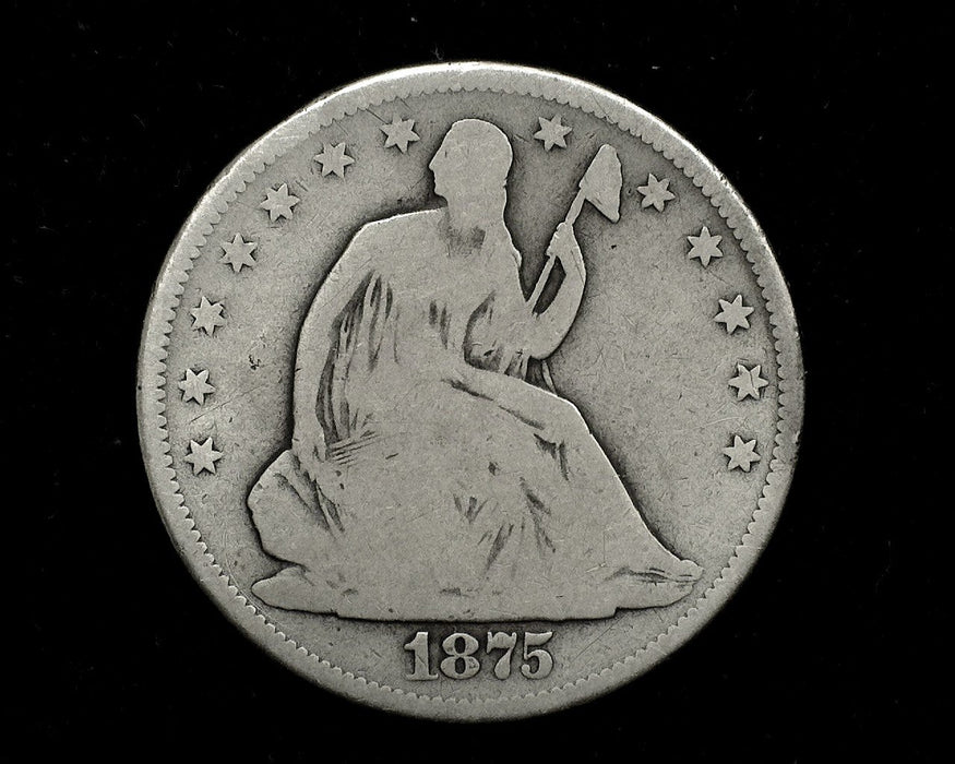 HS&C: 1875 S  Liberty Seated Half Dollar G  Coin
