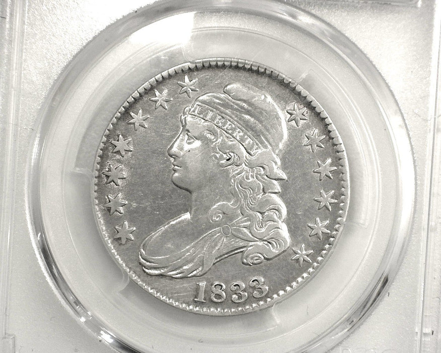 HS&C: 1833   Capped Bust Half Dollar PCGS XF Cleaned Coin