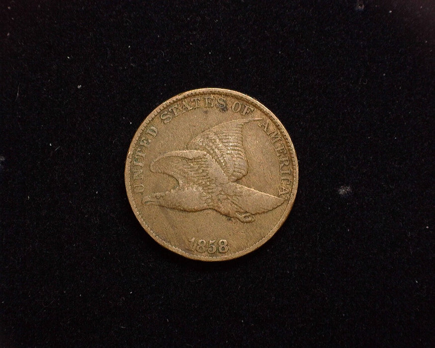 1858 Flying Eagle Penny/Cent F/VF Large letter.