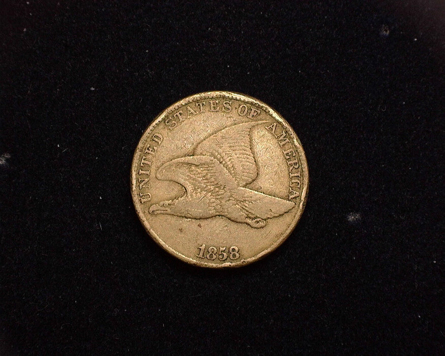 1858 Flying Eagle Penny/Cent F Large letter.