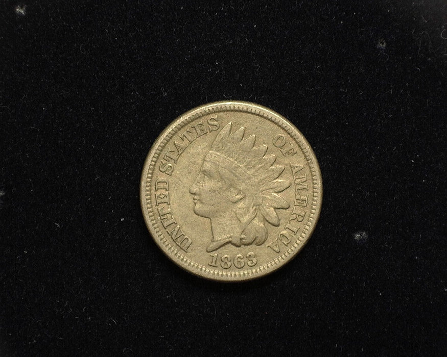 1863 Indian Head Penny/Cent VG/F - US Coin