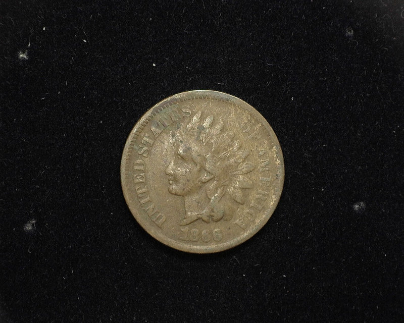 1866 Indian Head Penny/Cent VG - US Coin