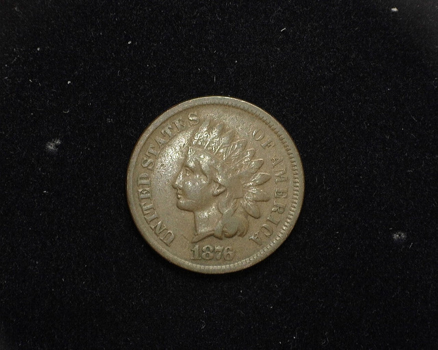 1876 Indian Head Penny/Cent F - US Coin