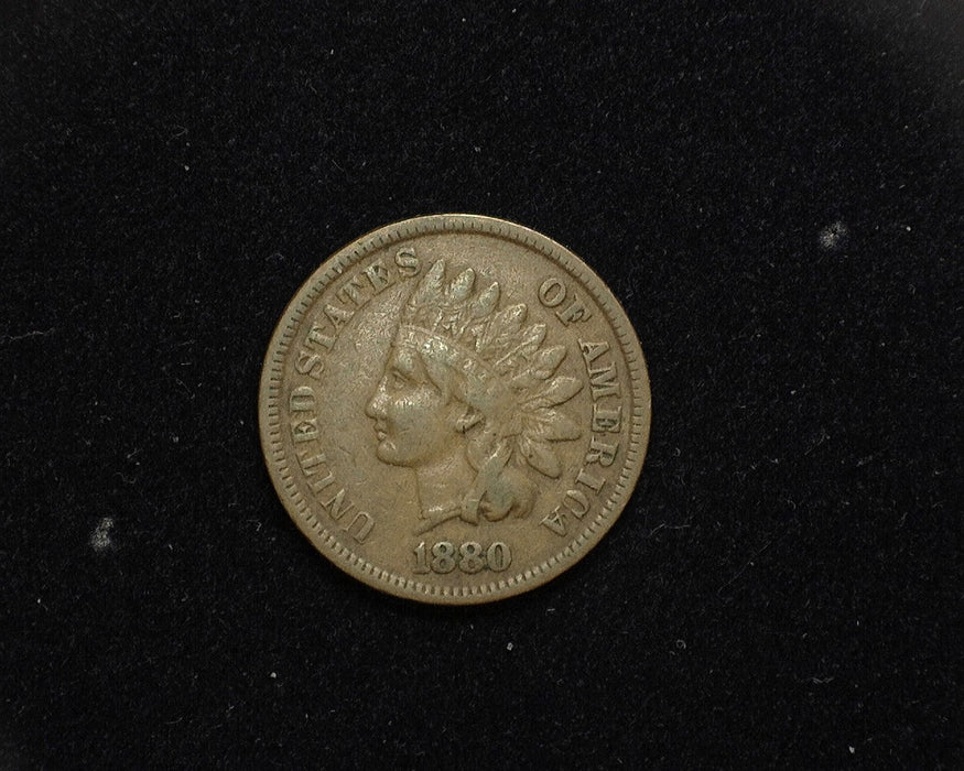 1880 Indian Head Penny/Cent F - US Coin