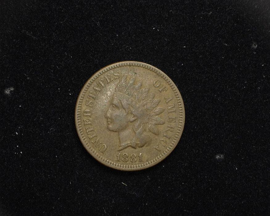 1881 Indian Head Penny/Cent F - US Coin
