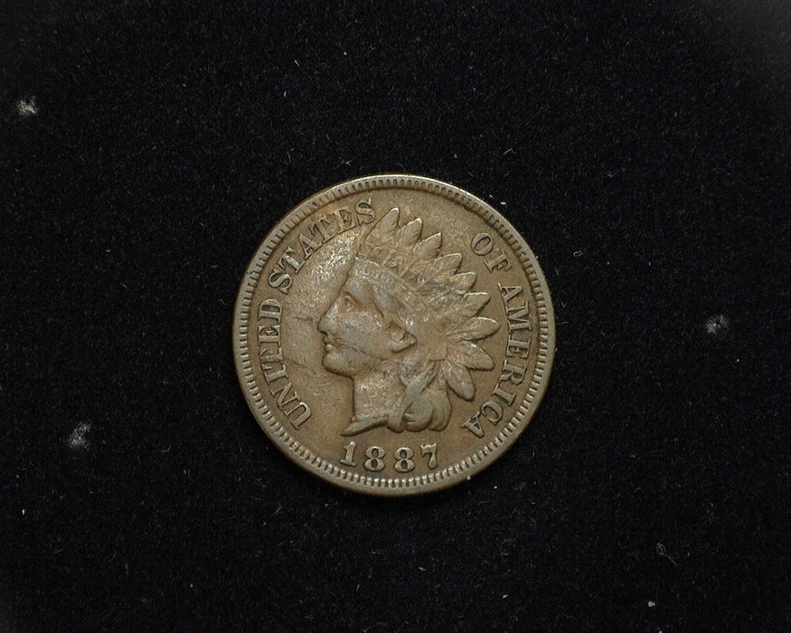 1887 Indian Head Penny/Cent F/VF - US Coin