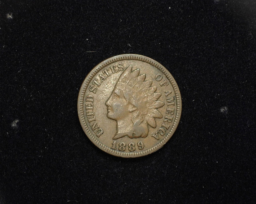 1889 Indian Head Penny/Cent F - US Coin