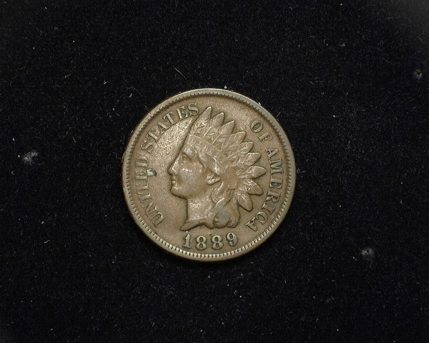 1889 Indian Head Penny/Cent F - US Coin