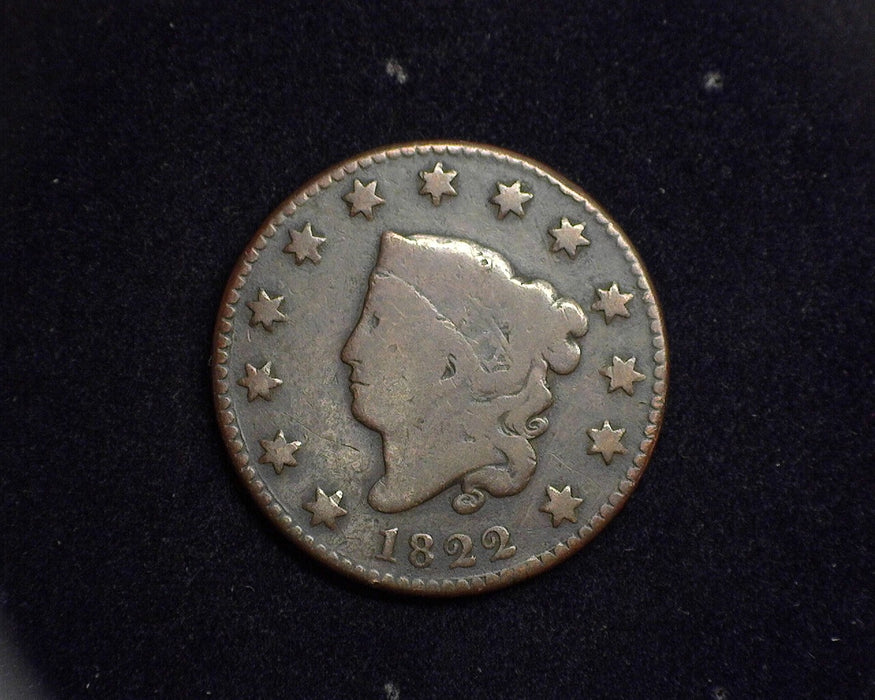 1822 Large Cent Matron Cent G/VG - US Coin