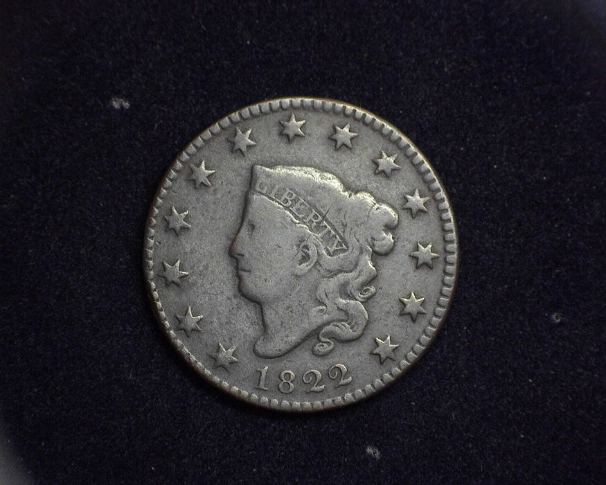 1822 Large Cent Matron Cent VG - US Coin