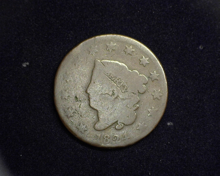 1824 Large Cent Matron Cent G - US Coin