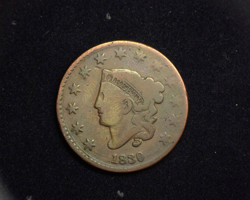 1830 Large Cent Matron Cent VG - US Coin
