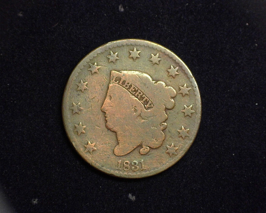 1831 Large Cent Matron Cent G - US Coin
