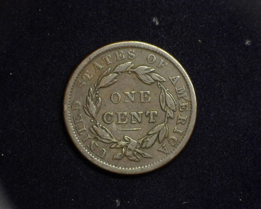 1838 Large Cent Matron Cent F - US Coin