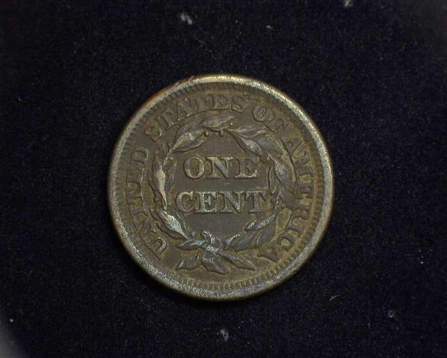 1847 Large Cent Braided Hair Cent VF - US Coin