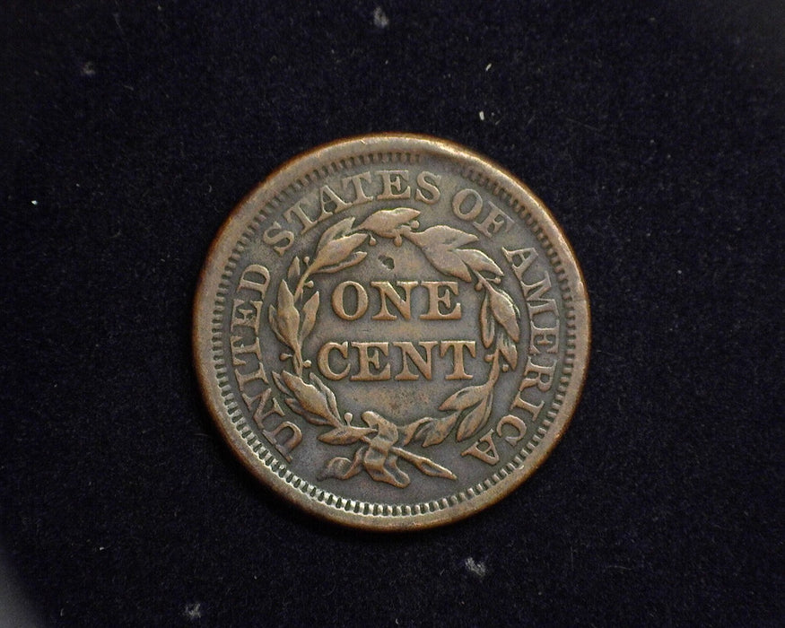 1855 Large Cent Braided Hair Cent VF - US Coin
