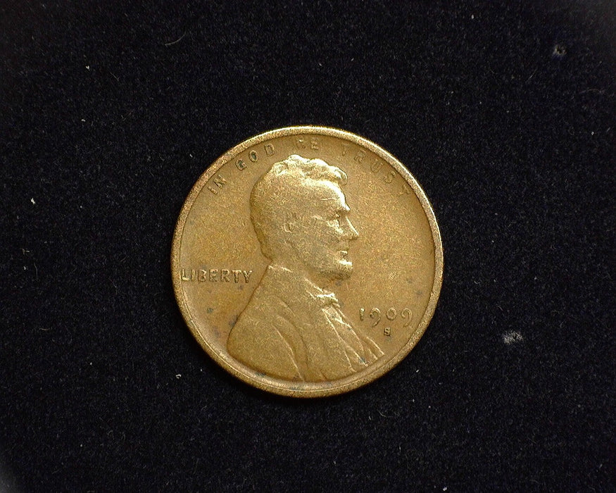 1909 S Lincoln Wheat Cent VG - US Coin